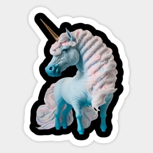 Cotton Candy Unicorn Sticker